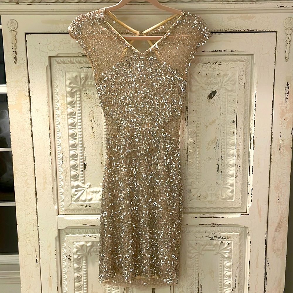 Stunningly gorgeous sparkly cocktail dress by Parker!